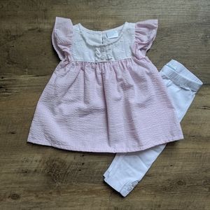 Edgehill Collection Pink & White Seersucker Outfit